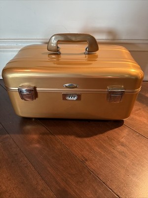 VINTAGE ZERO HALLIBURTON 16X9X8 VANITY TRAIN CASE COPPER MCM