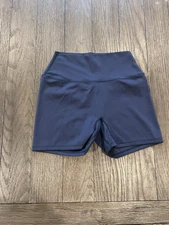 Mens Compression Booty Shorts Jock Spandex Tights Blue Small
