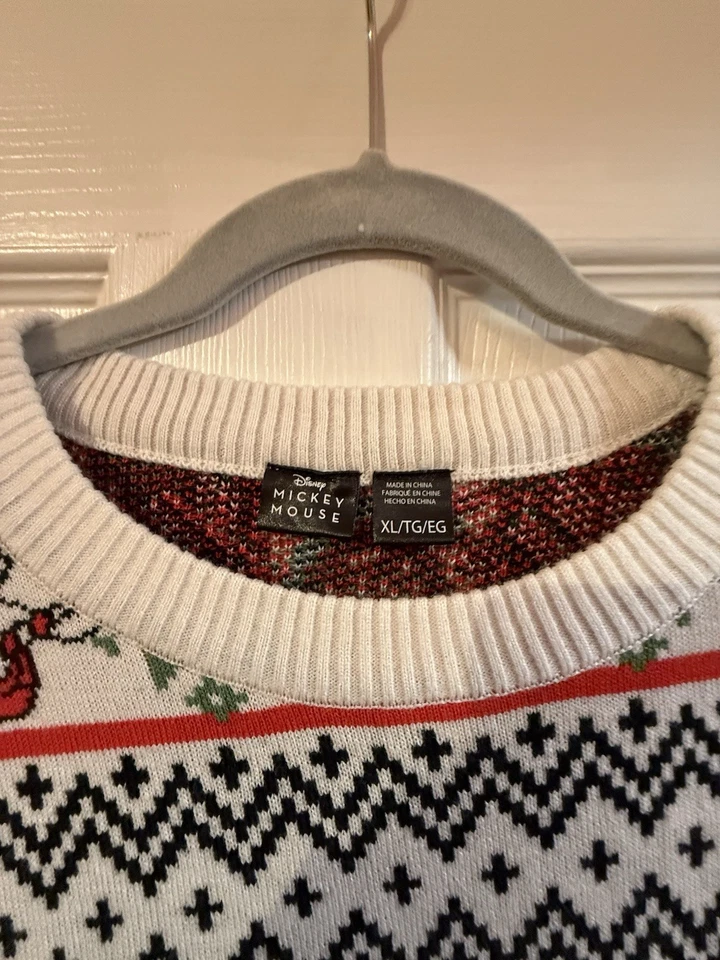 Disney Men’s Xl Crewneck Festive Christmas Sweater  - Image 2 of 4