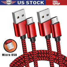 Heavy Duty Micro USB Fast Charger Data Cable Cord For Samsung LOT Android HTC LG