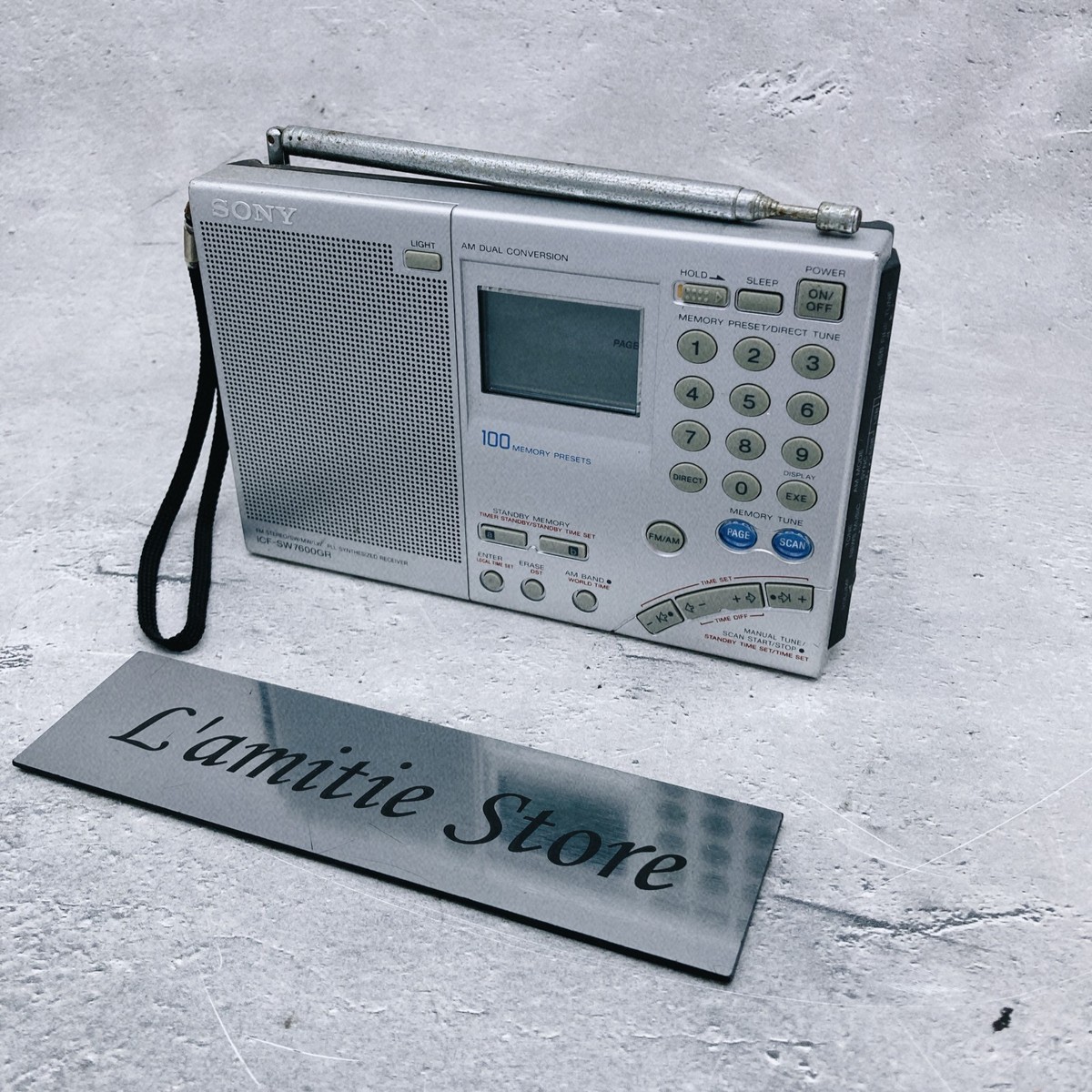 Sony ICF-SW7600GR World Band Receiver AM/FM/SW/SSB Radio ICF SW