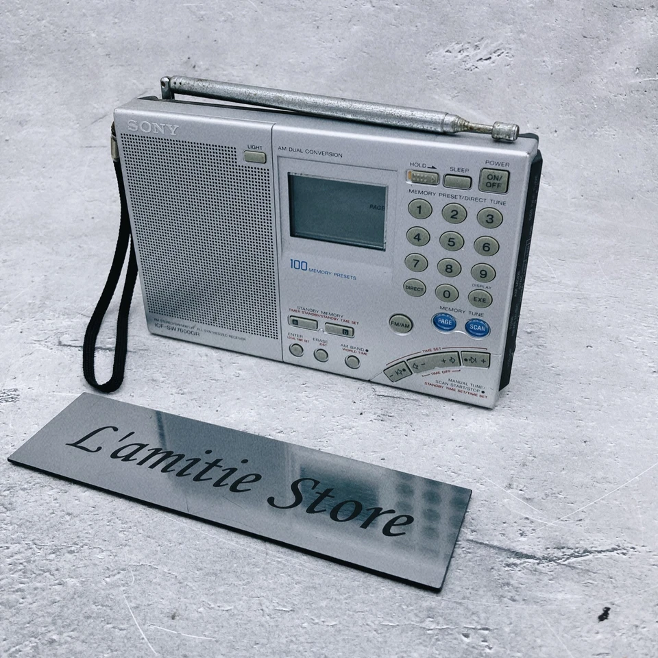 Sony ICF-SW7600GR Weltempfänger AM/FM/SW/SSB Funkgerät ICF SW 7600GR gebrauch...