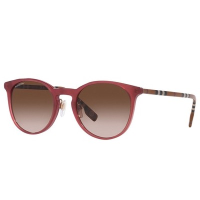 BURBERRY BE4380D 401813 Bordeaux/Brown Gradient 51-21-140 Sunglasses New Auth...