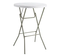 WEBSTAURANT STORE Lancaster Table & Seating 32" Round Granite White Heavy-Duty B