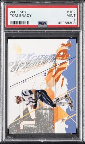 2003 SPX #102 TOM BRADY PSA 9