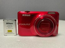 Nikon COOLPIX S6400 Red Compact Digital Camera Tested Great Condition