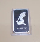 Marilyn Monroe Silver One Ounce Oz Art Bar