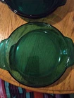 Vintage Emerald Green Anchor Hocking Pie Dish