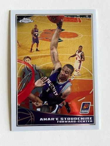 2009-10 TOPPS CHROME AMAR'E STOUDMIRE # 76 NUMBERED 598/999