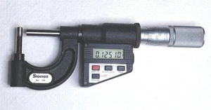 Starrett Digital Tube Micrometer In Excellent Friction Thimble No Engravings