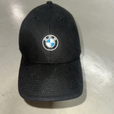 BMW Lifestyle Strapback Adjustable Hat Black Symbol Logo Bavarian Motor Works