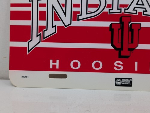 Vintage 80s Indiana Hoosiers Plastic Souvenir License Plate IU Basketball - Picture 4 of 11