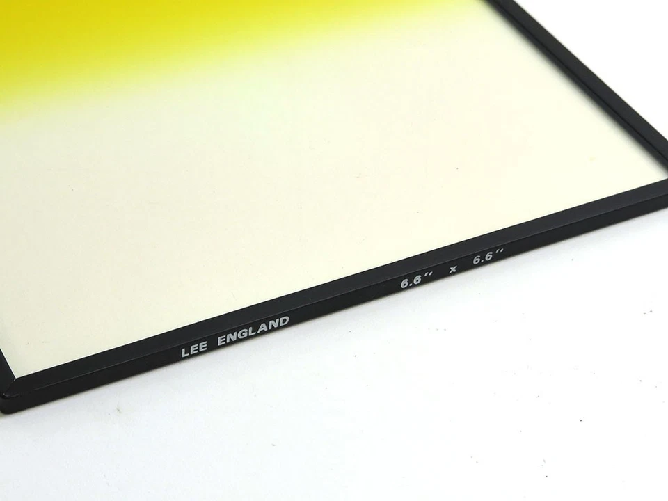Lee England 6.6x6.6" yellow color graduated soft edge SE grad resin lens filter - Image 2 of 4