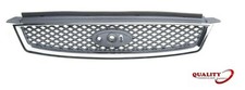 Front Top Grille Silver W/ Chrome Frame Fits Ford Focus Mk2 2005-2007 UK Seller