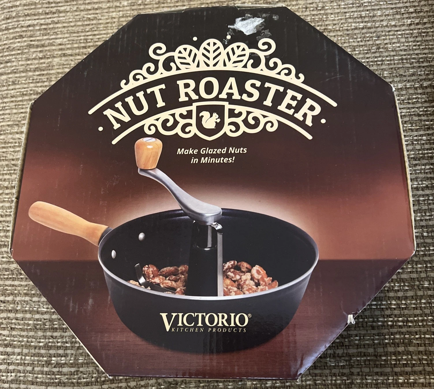 NIB VICTORIO GLAZED NUTS MAKER ROASTED NUTS ROASTER GLAZED ALMONDS
