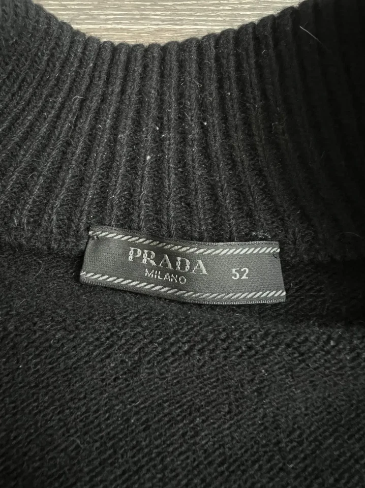 Prada Cashmere/Wool Zip Sweater Size 52 - Image 4 of 4