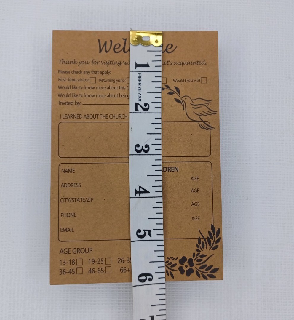 Church Visitor Cards – 50 Pack Thank You & Prayer Request Postcards 4.25x5.5” For Welcoming New Guests - View #4