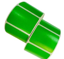 950 2”x 1.5" Direct Thermal Labels GREEN Color coded Zebra Stickers 2 Rolls