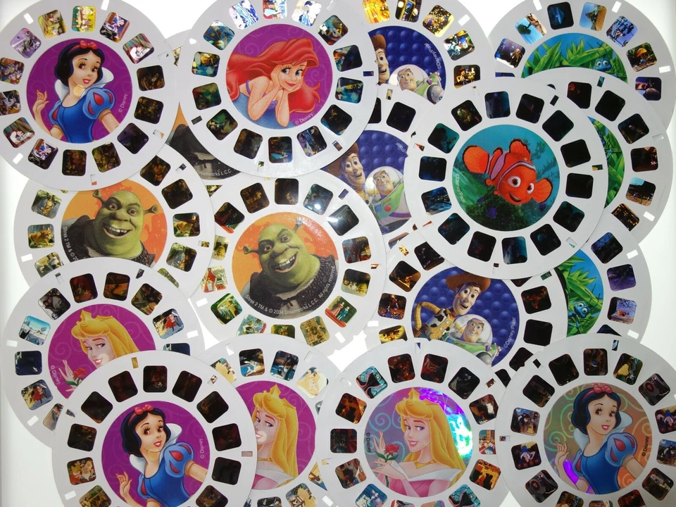 View Master Reels Lot Disney Kids Cartoon Barbie Finding Nemo 3 pc Set CHOICE - Image 2 of 2