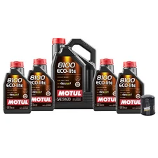 9L Motul 8100 ECO-LITE 5W20 WIX Filter Engine Motor Oil Change Kit API SP