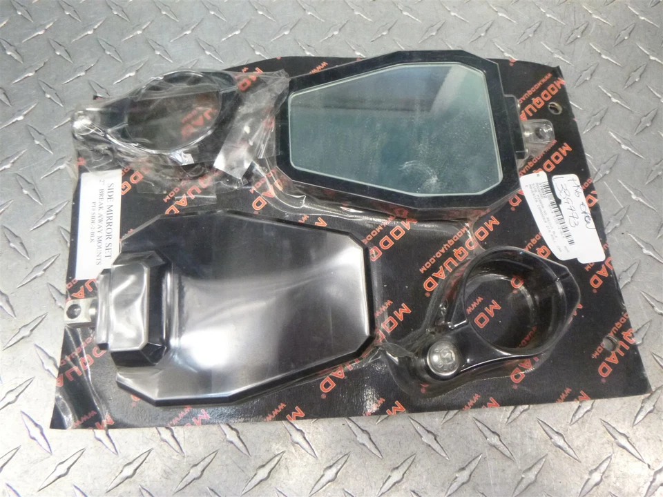 ModQuad SIDE-2-BLK Side Rear View Mirror Mirros Bezel 1/2in - Image 2 of 4