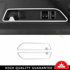 Rear Trunk Switch Decoration Frame 2* For Benz GLE GLS 2020-2024 Silver Titanium