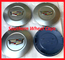 4x 2015-2020 Cadillac Escalade Wheel Center Cap Silver Finish Colored Logo 4x 2015-2020 Cadillac Escalade Wheel Center Cap Silver Finish Colored Logo