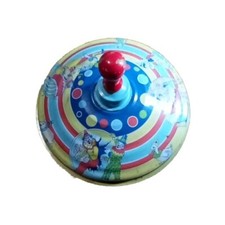 Schylling Vintage Tin Metal Spinning Circus Top Toy
