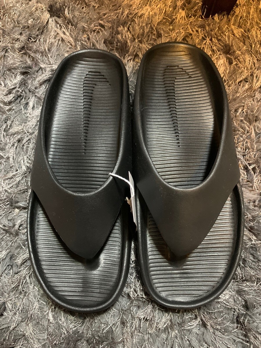 NEW Women's Size 9 Nike Calm Flip Flop Triple Black Casual