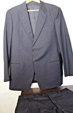 Armani Collezioni Italy Men's Suit Darkest Blue 44L Jacket 38/30 Pants 2-Piece