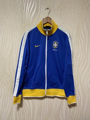 00s NIKEナイキ トラックジャケット ブラジル 海外 CBF BRASIL ブラジル代表ナイキ トラックジャケット【ブルー】アウェイ