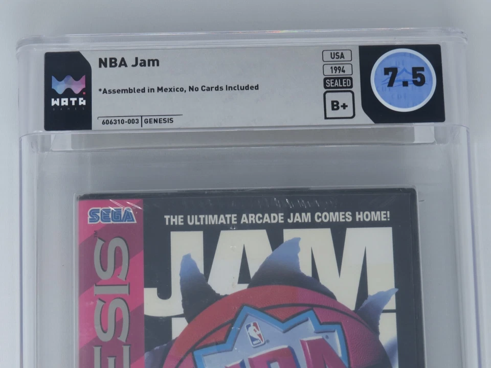 New Original NBA JAM Sega Genesis Factory Sealed Video Game! Wata 7.5 B+ Graded - Image 2 of 4