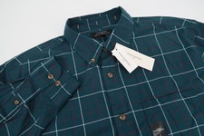 Banana Republic Men's Large Slim Fit Untucked Shirt Plaid Button Down Plaid New