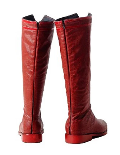 Justice League Superman Returns Clark Kent Boots shoes Costume Halloween set - Picture 7 of 15