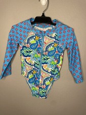Tommy Bahama Baby Girl Uv Protection 1-Piece Swimsuit Bathing Suit Sz 18 months