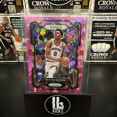 2023-24 Panini Prizm - Pink Ice Prizm #247 Peyton Watson