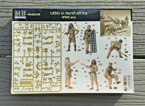 Kit de figuras escala MASTER BOX 3598 1:35 LRDG en el norte de África. Kit modelo plástico - Imagen 10 de 11