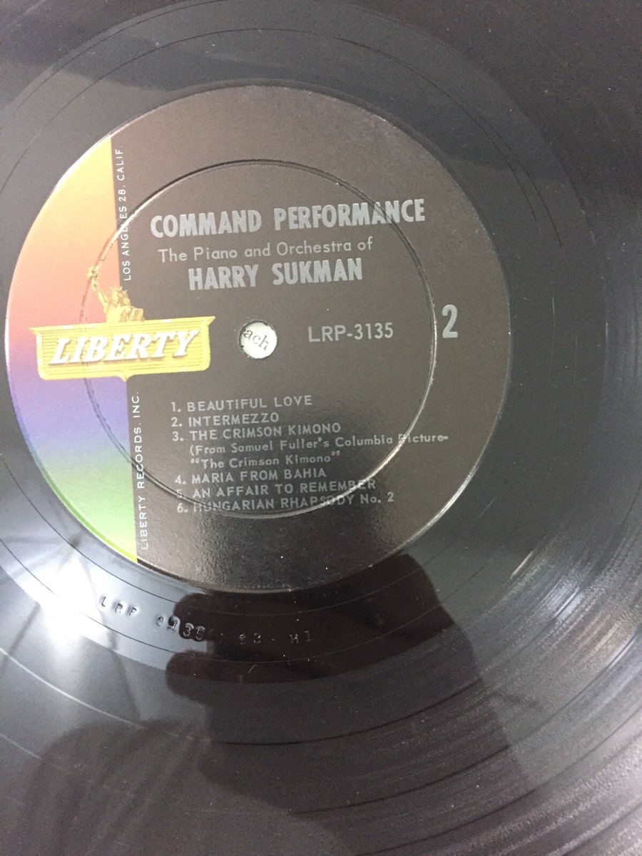 Harry Sukman - Command Performance : Piano Orchestra (Vinyl Record