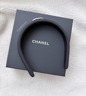 Auth Chanel 25P CC Logo Black Silk Headband - Kept Unused | eBay display picture 1