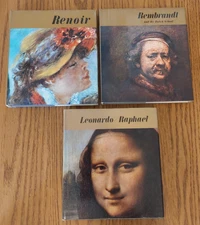 SET OF 3 ART BOOKS: RAPHAEL, RENOIR & REMBRANDT