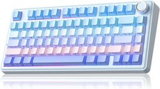 SOLAKAKA A75 Wireless Mechanical Keyboard, BT5.0/2.4GHz/USB-C,  with RGB Backlit