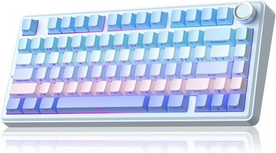 SOLAKAKA A75 Wireless Mechanical Keyboard, BT5.0/2.4GHz/USB-C,  with RGB Backlit