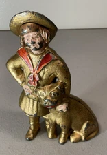 Cast Iron Buster Brown Still Bank Original A.C.Williams Co Ohio 1920