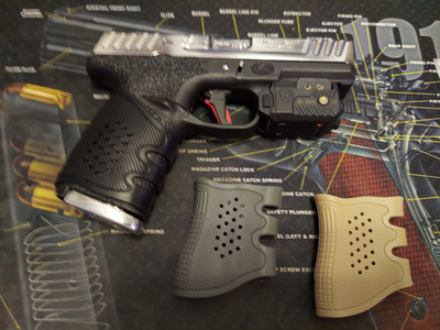 Smith & Wesson SDVe/SD9/SD9 2.0 Custom Pro. Silicone 1 pc. Grip Sleeve, 3 colors