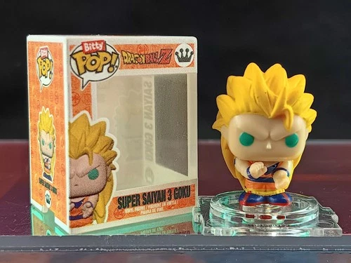 Bitty Pop!  SUPER SAIYAN 3 GOKU CHASE Funko Dragonball Z 1" Vinyl Figure