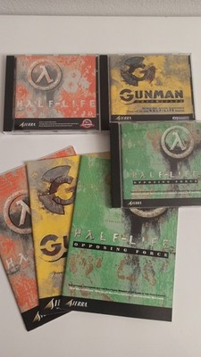 Half-Life 1, Half-Life Gunman, Half-Life Opposing Force, PC CD-ROM, einwandfrei