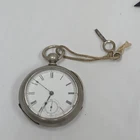 1884 Antique Waltham Broadway 7 Jewel 18s Silveroid Pocket Watch Model 1877