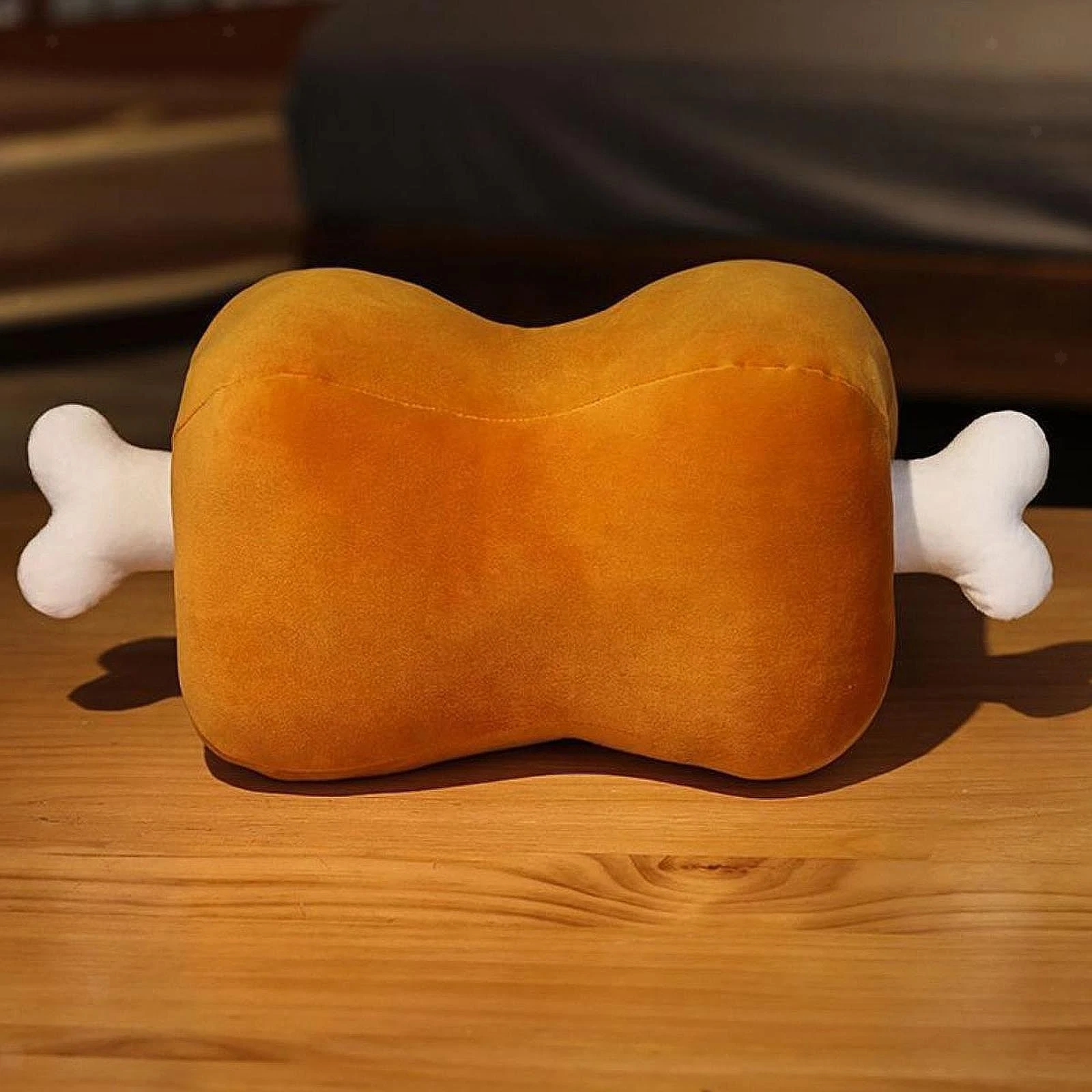 Napping Throw Pillow Doll Meat Bone Shaped Lightweight Cute Comfortable