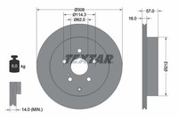 2X Bremsscheibe Hinten Textar 92222200 FÜR Suzuki Bremsscheiben Scheibenbremse