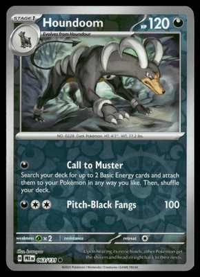 Houndoom 063/131 SV: Prismatic Evolutions Reverse Holo Pokemon TCG